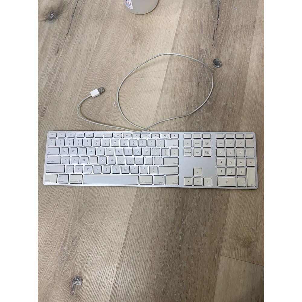 Apple Wired Keyboard with Numeric Keypad Aluminum A1243 MB110LL/A Parts Repair